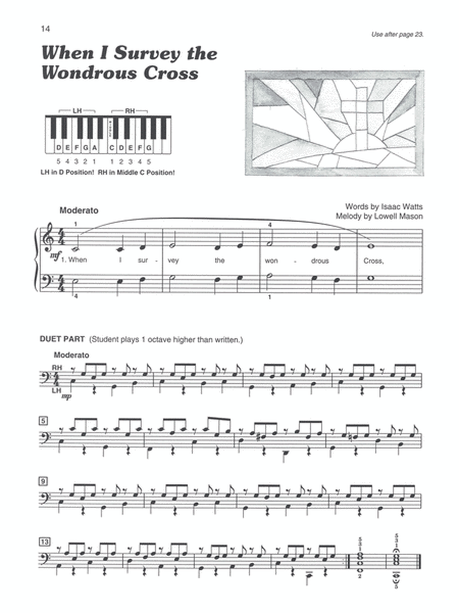 Alfred's Basic Piano Prep Course Sacred Solo Book, Book E