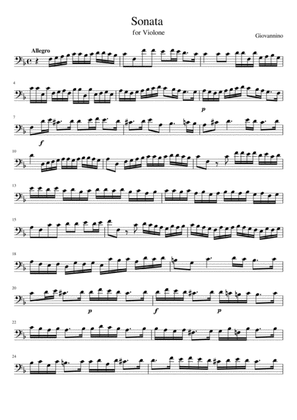 Sonata for Violone (Giovannino)