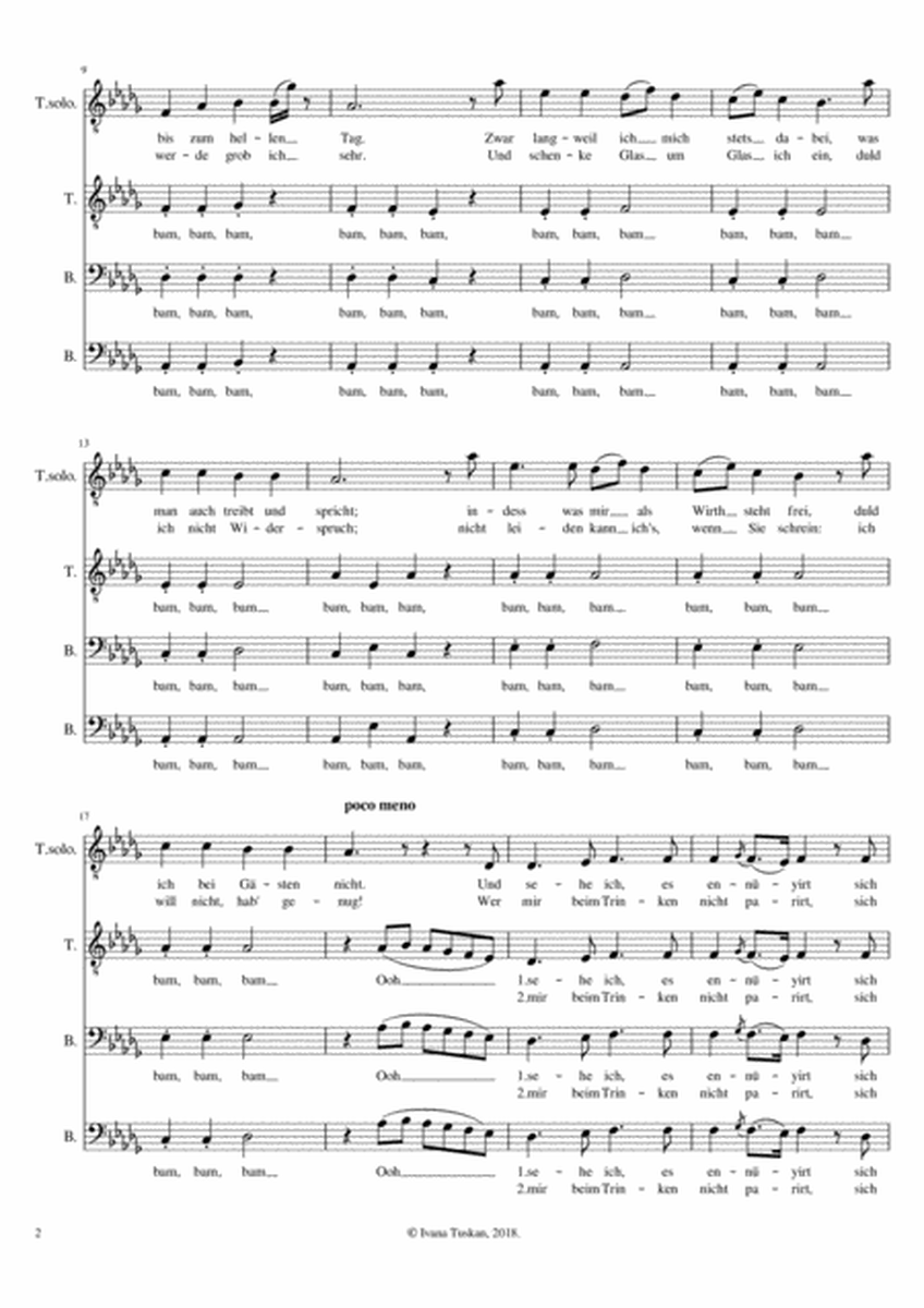 Orlofsky's aria (Die Fledermaus) TTBB a cappella, german text image number null