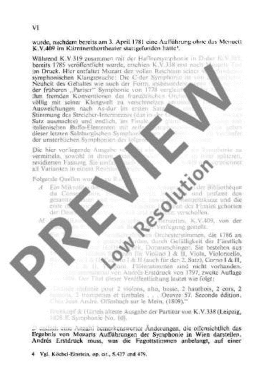 Symphony No. 34 C major Orchestra scores gallery preview page 7