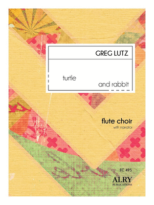 Book cover for Turtle and Rabbit for Narrator and Flute Choir