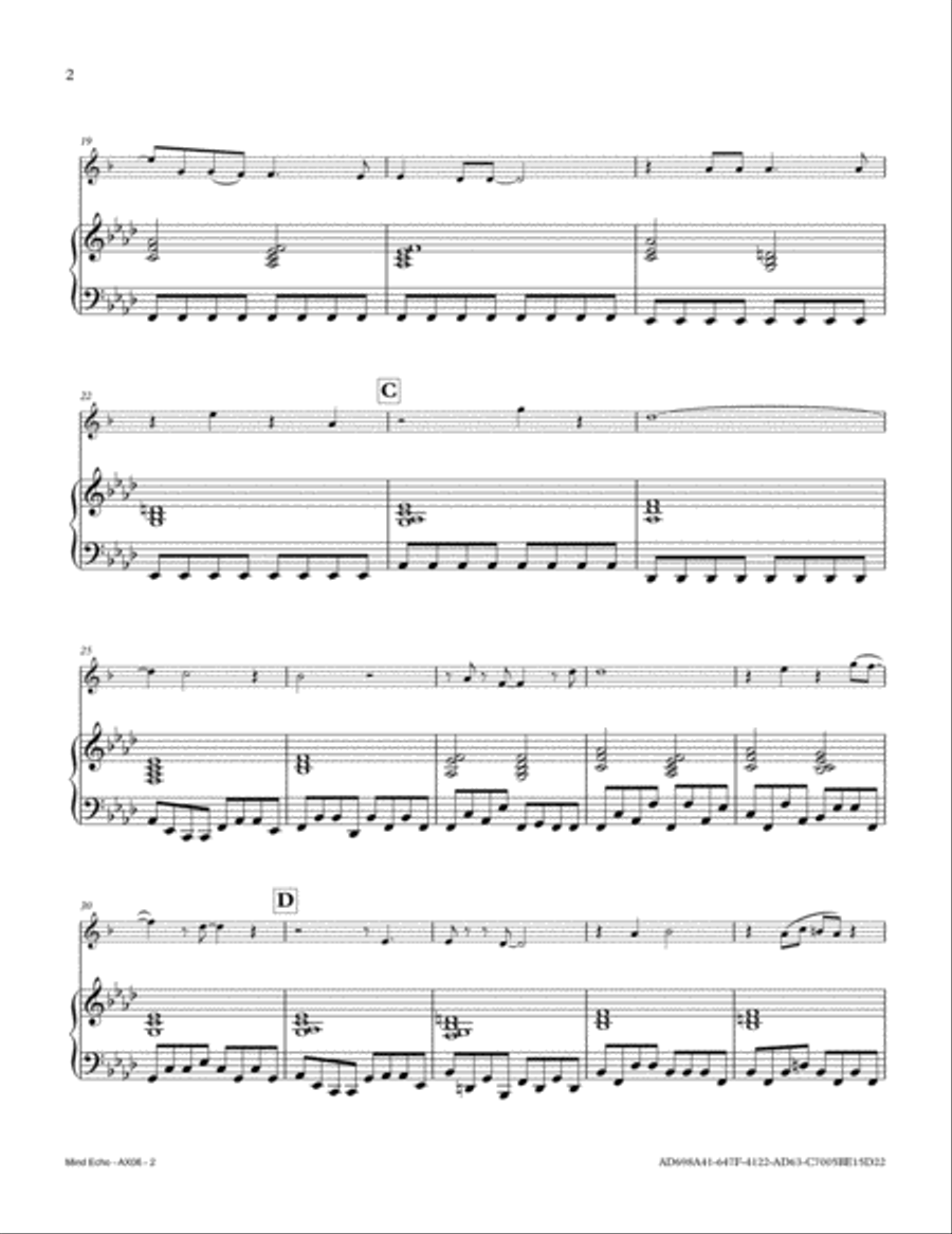 Mind Echo Alto Saxophone scores gallery preview page 2