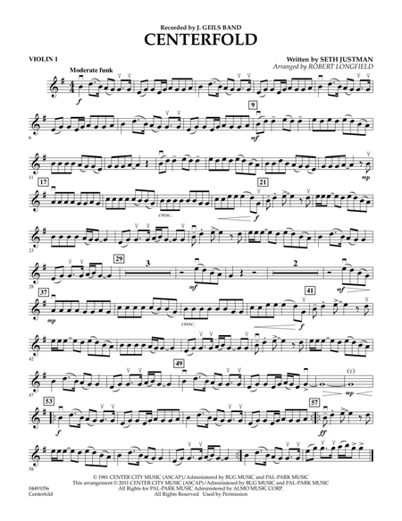 Centerfold - Violin 1