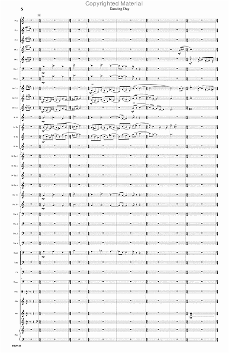 Dancing Day Concert Band scores gallery preview page 7