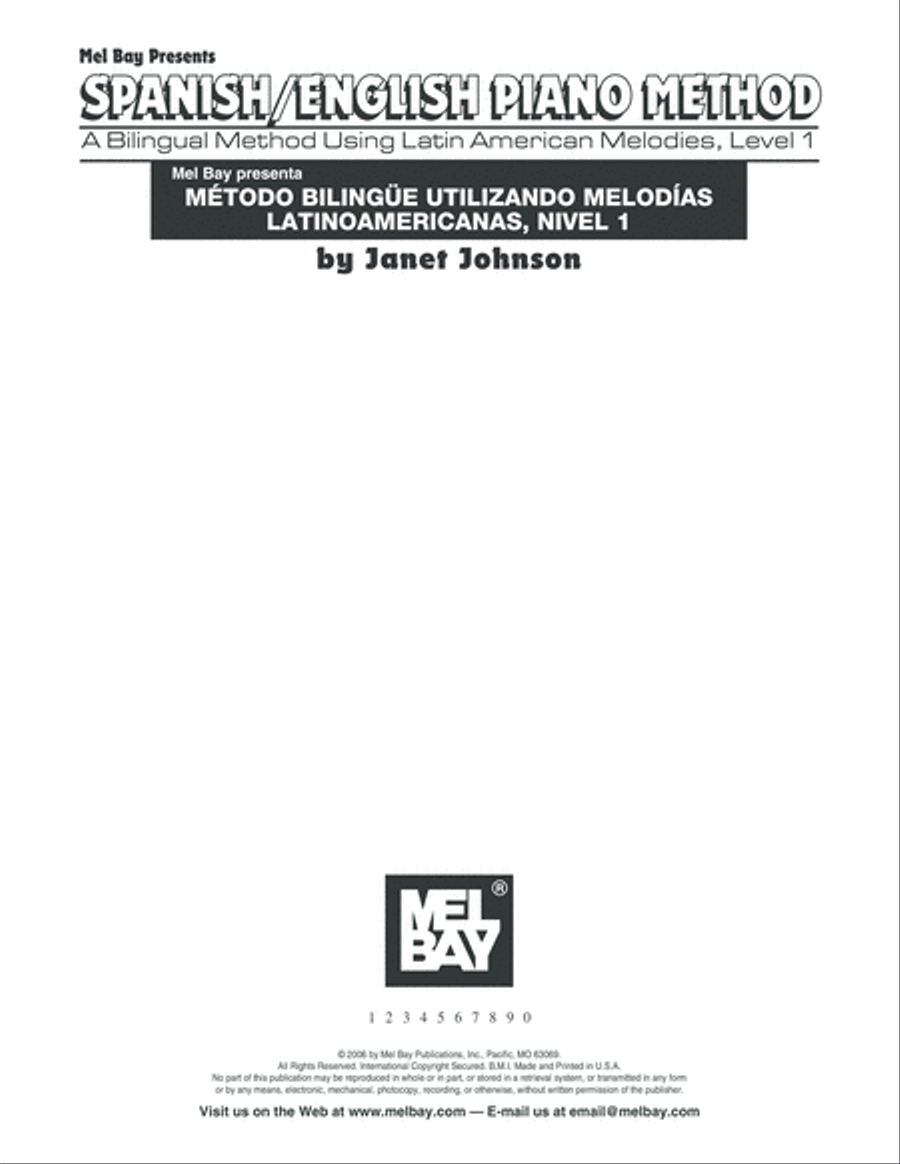 Spanish/English Piano Method, Level 1 Piano Method scores gallery preview page 2