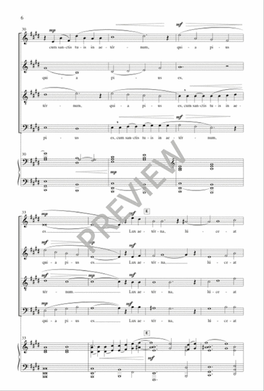 Lux Aeterna Lux Aeterna 4-Part scores gallery preview page 7