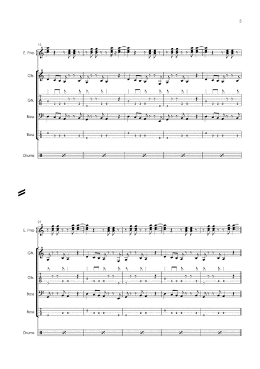 Super Freak Super Freak Bass Guitar scores gallery preview page 4
