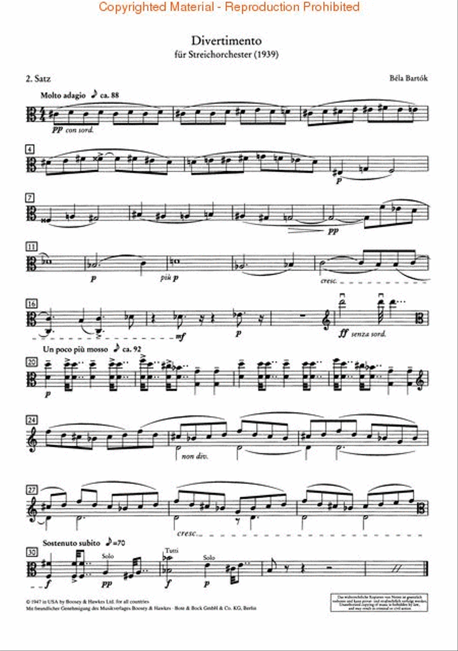 Test Pieces for Orchestral Auditions - Viola