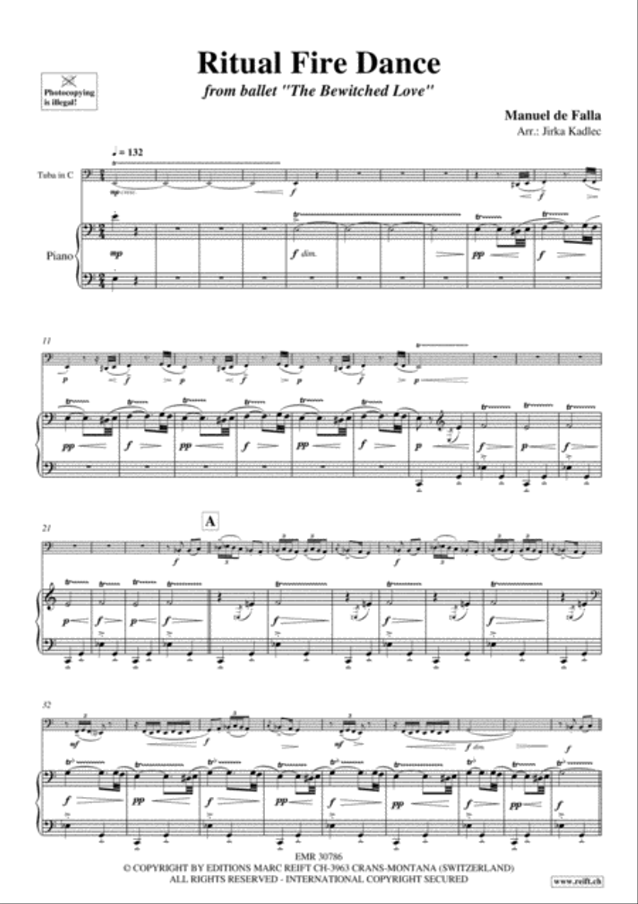 Ritual Fire Dance Tuba scores gallery preview page 5