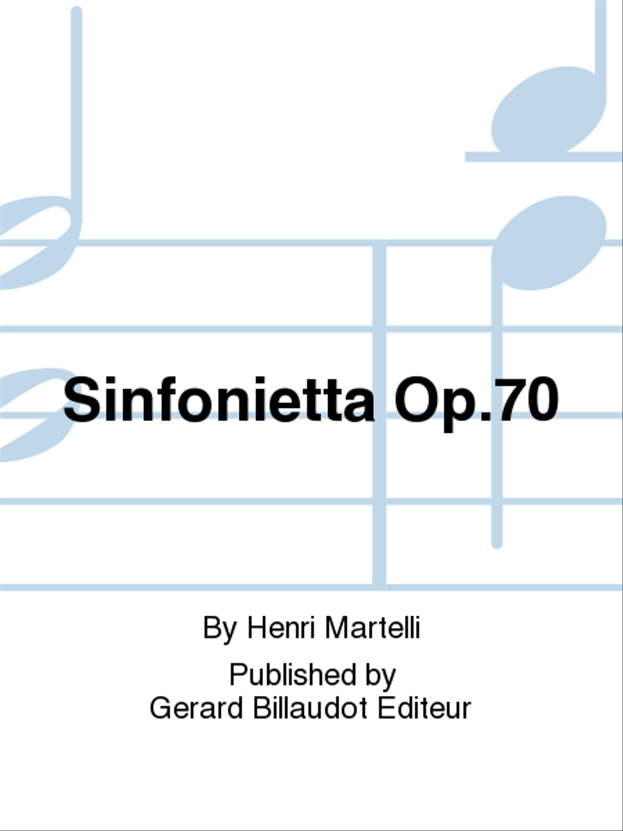 Sinfonietta Op. 70 School and Community scores gallery preview page 1