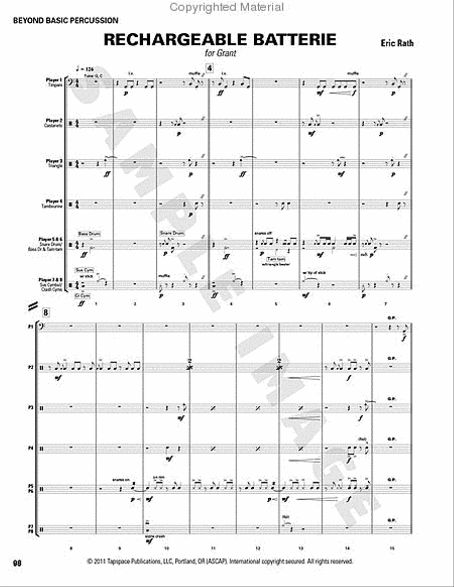Beyond Basic Percussion Percussion scores gallery preview page 79