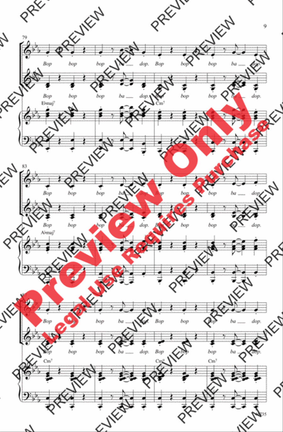 Someone in the Crowd by Pasek and Paul SSAA - Sheet Music page 9