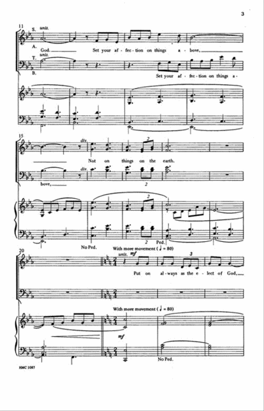 If Ye Then Be Risen 4-Part scores gallery preview page 3
