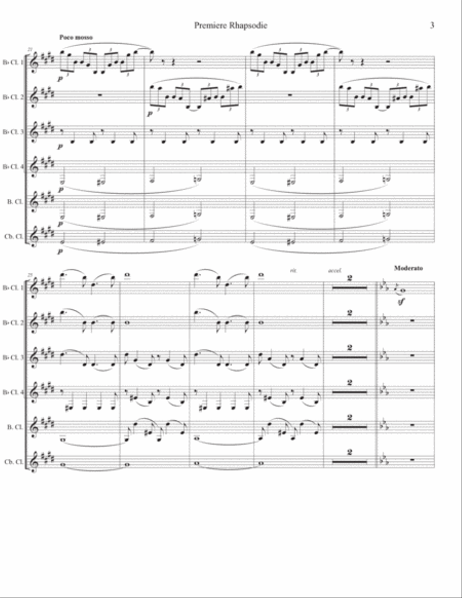 Premiere Rhapsodie Woodwind Ensemble scores gallery preview page 3