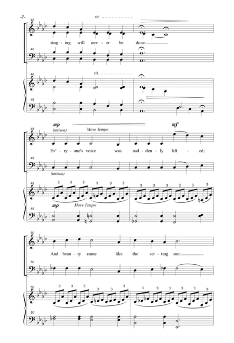 Everyone Sang 4-Part scores gallery preview page 6