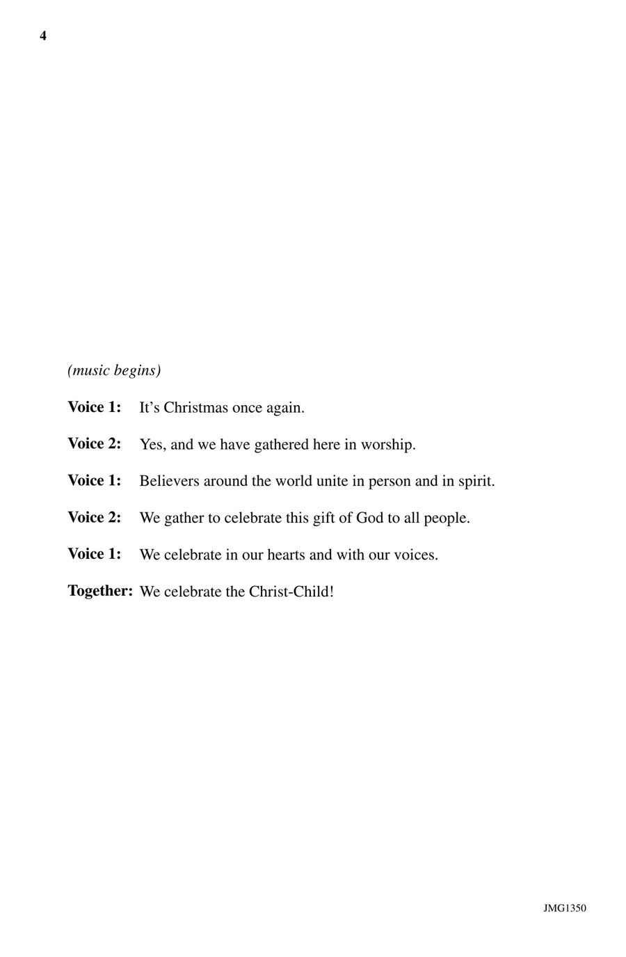 Celebrate the Child 4-Part scores gallery preview page 2