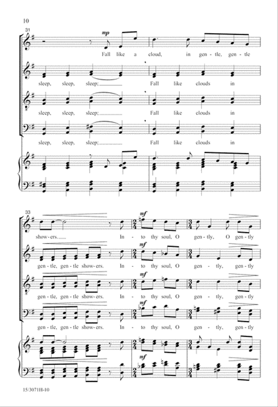 Care-charming Sleep Care-charming Sleep Divisi scores gallery preview page 10