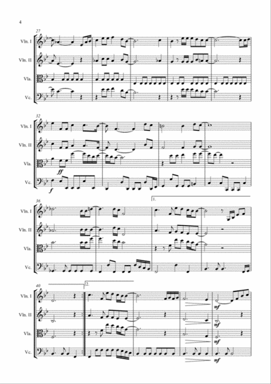 Circle Of Life Circle Of Life String Quartet scores gallery preview page 4