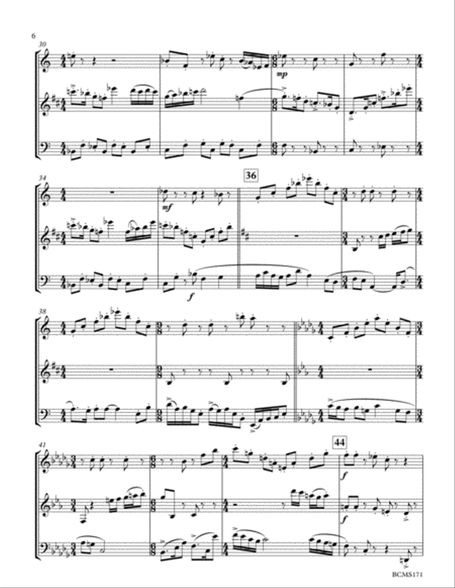 Divertimento Bassoon scores gallery preview page 6
