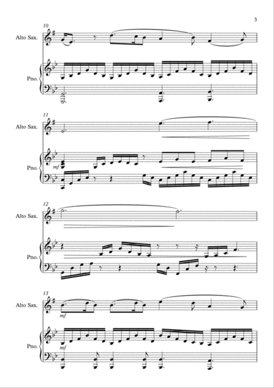 A Thousand Years A Thousand Years Alto Saxophone scores gallery preview page 3