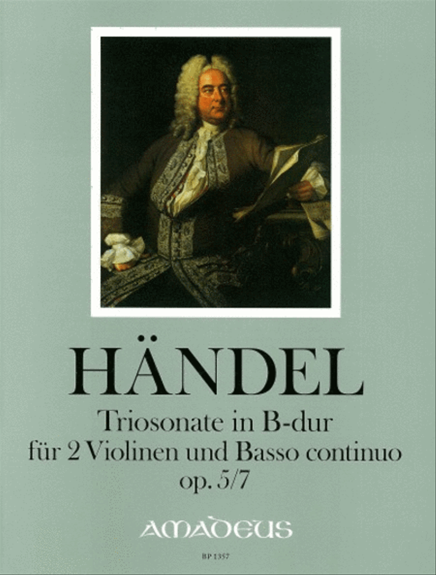 Trio sonata Bb major op. 5/7 Violin scores gallery preview page 1