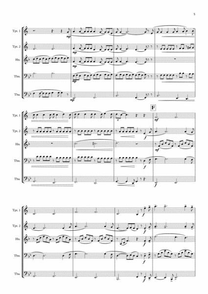 Hallelujah by Leonard Cohen Brass Ensemble - Digital Sheet Music