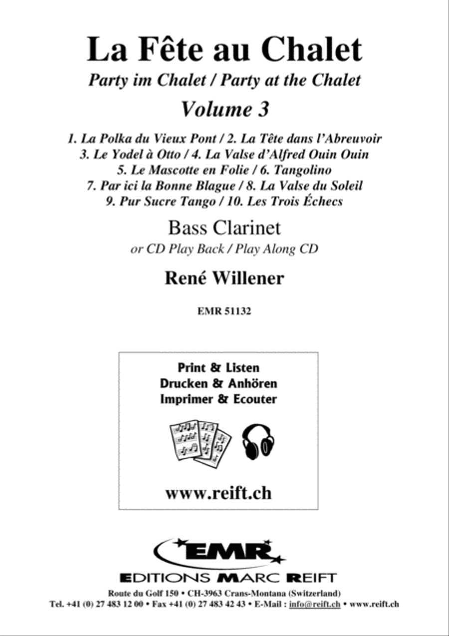 La Fete au Chalet Volume 3 Bass Clarinet scores gallery preview page 2
