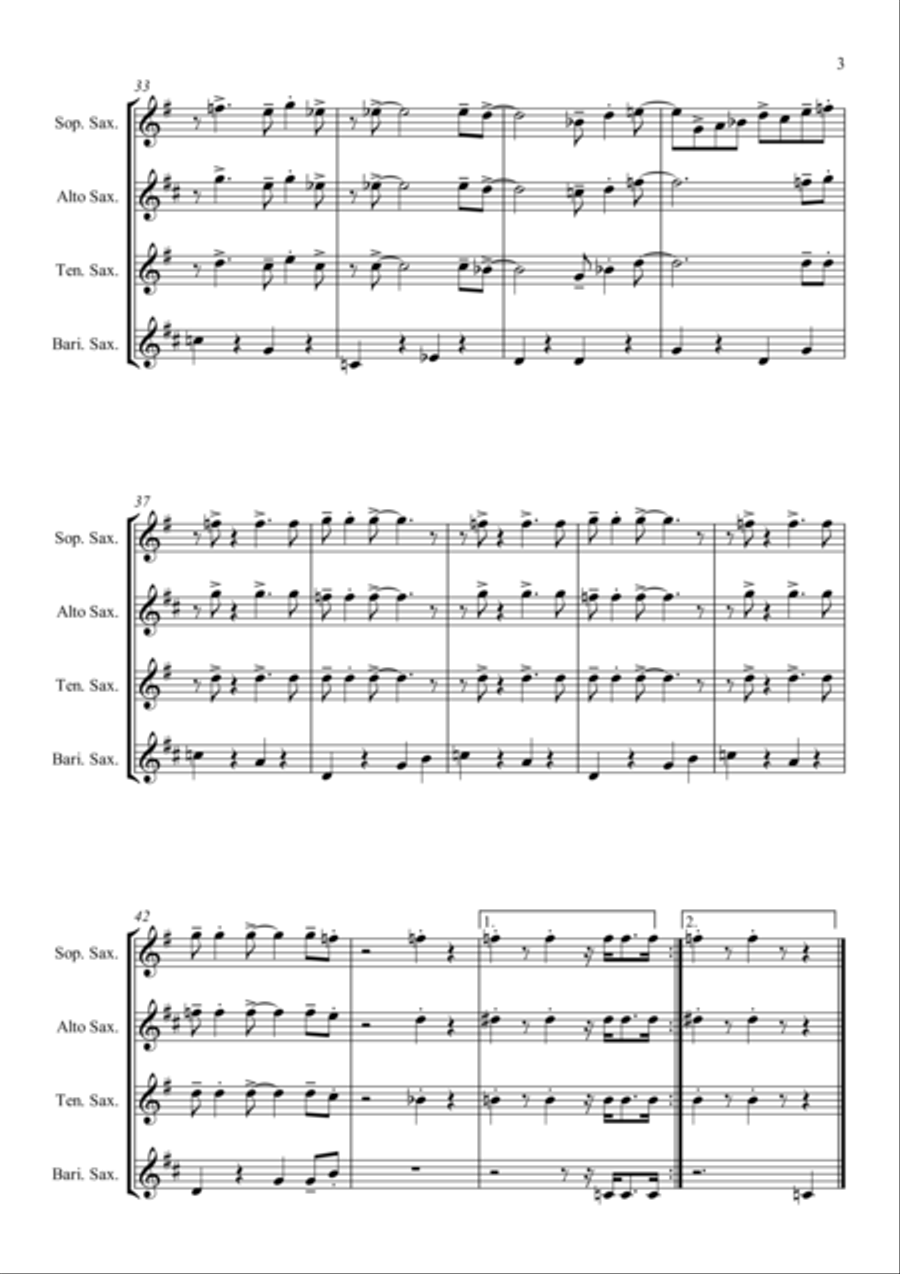 The Lady Is A Tramp The Lady Is A Tramp Woodwind Quartet scores gallery preview page 4