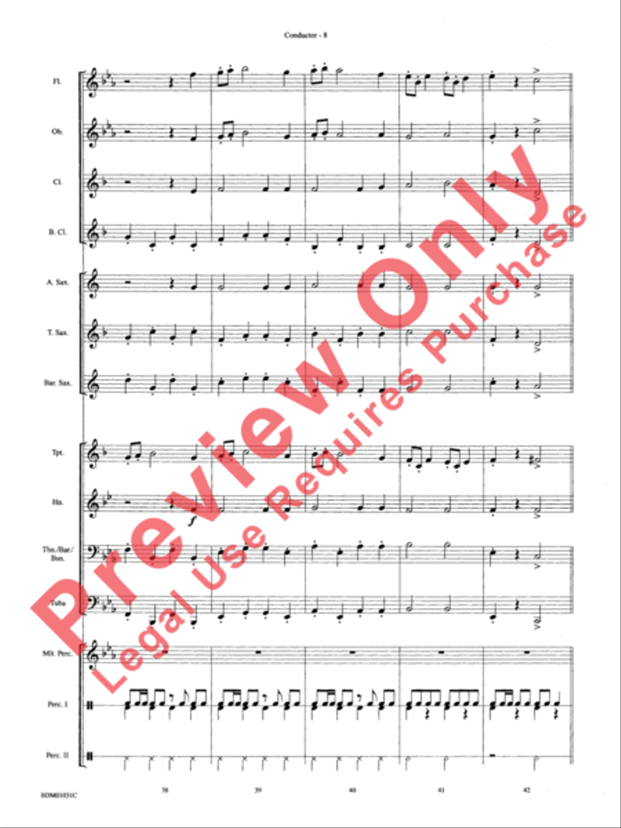 Patriotic Bits & Pieces Concert Band scores gallery preview page 11