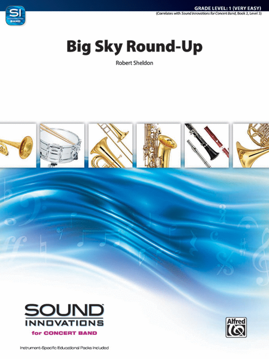 Big Sky Round-Up Big Sky Round-Up Concert Band scores gallery preview page 1