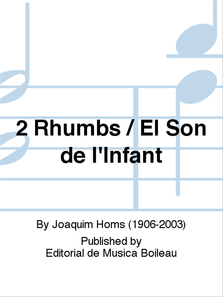 2 Rhumbs / El Son de l'Infant B-Flat Clarinet scores gallery preview page 1