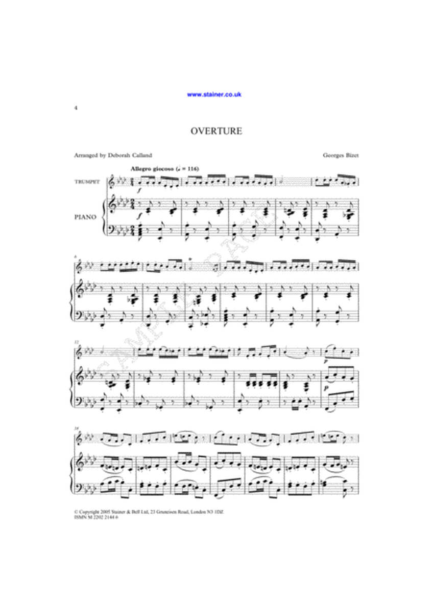 Carmen Suite. Trumpet & Piano