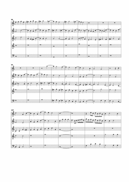 Canzon cornetto SSWV 56 (arrangement for 5 recorders)