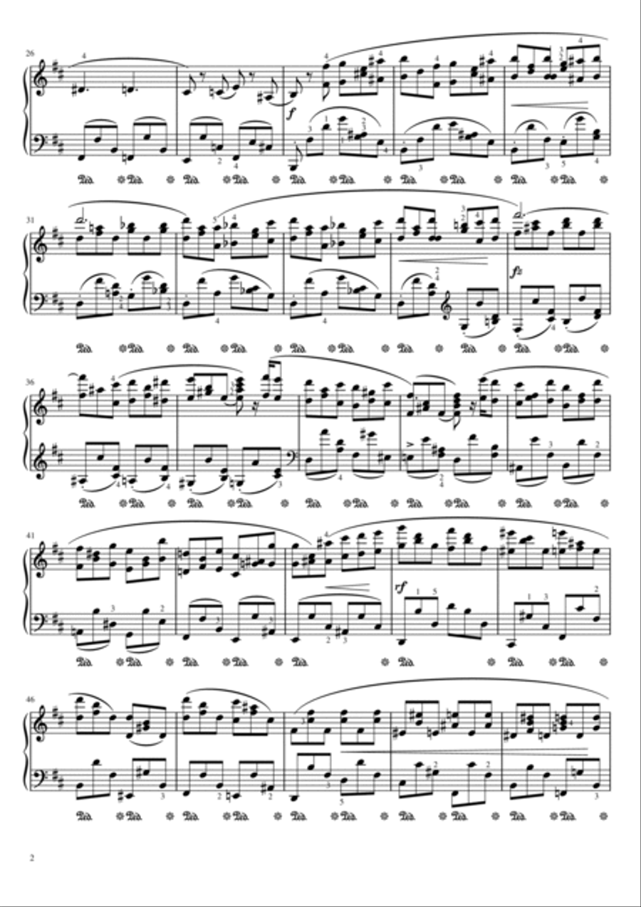Chopin - Piano Sonata No.3, Op.58 4st Mov IV Finale - Original For Piano Solo With Fingering Piano Solo scores gallery preview page 2