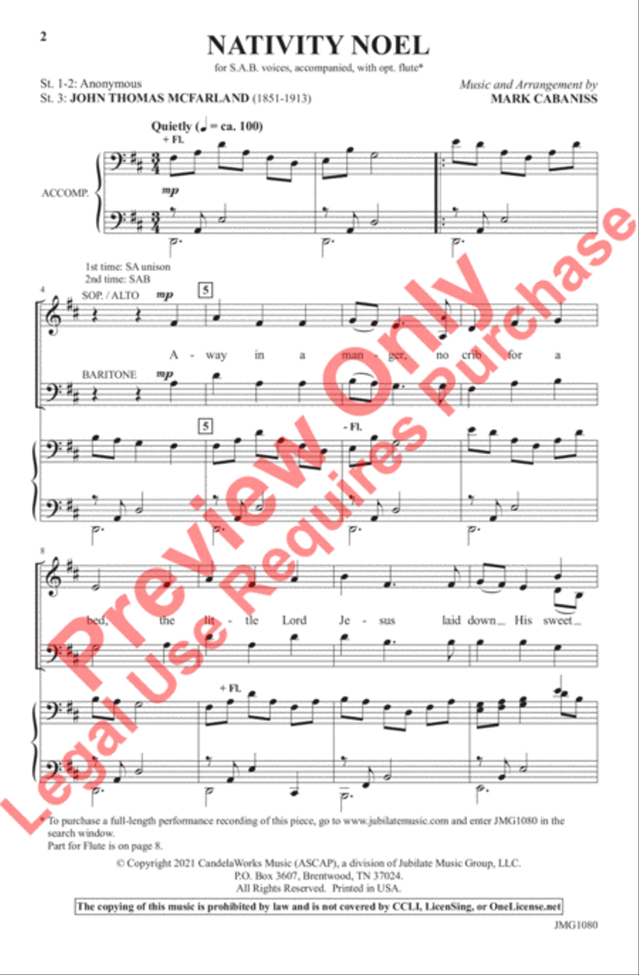 Nativity Noel Nativity Noel 3-Part scores gallery preview page 2