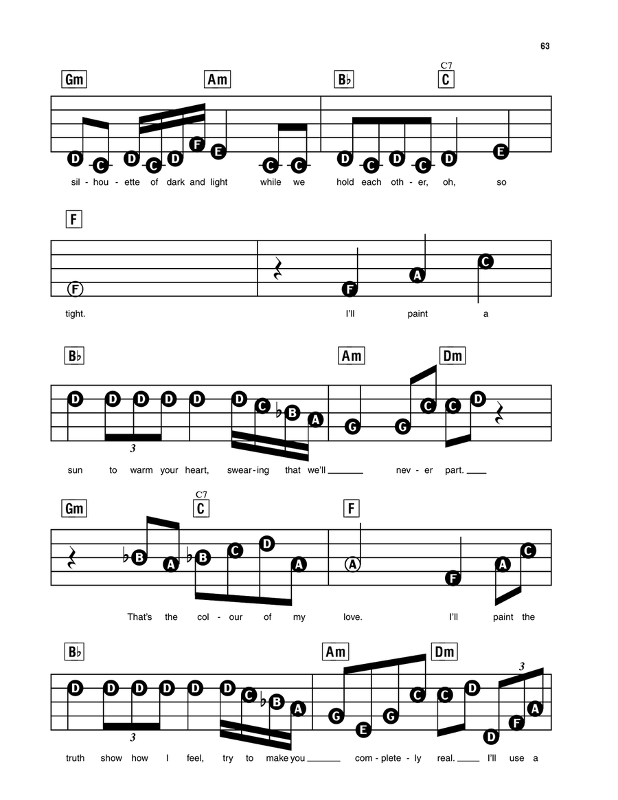 The Colour Of My Love Electronic Keyboard scores gallery preview page 2