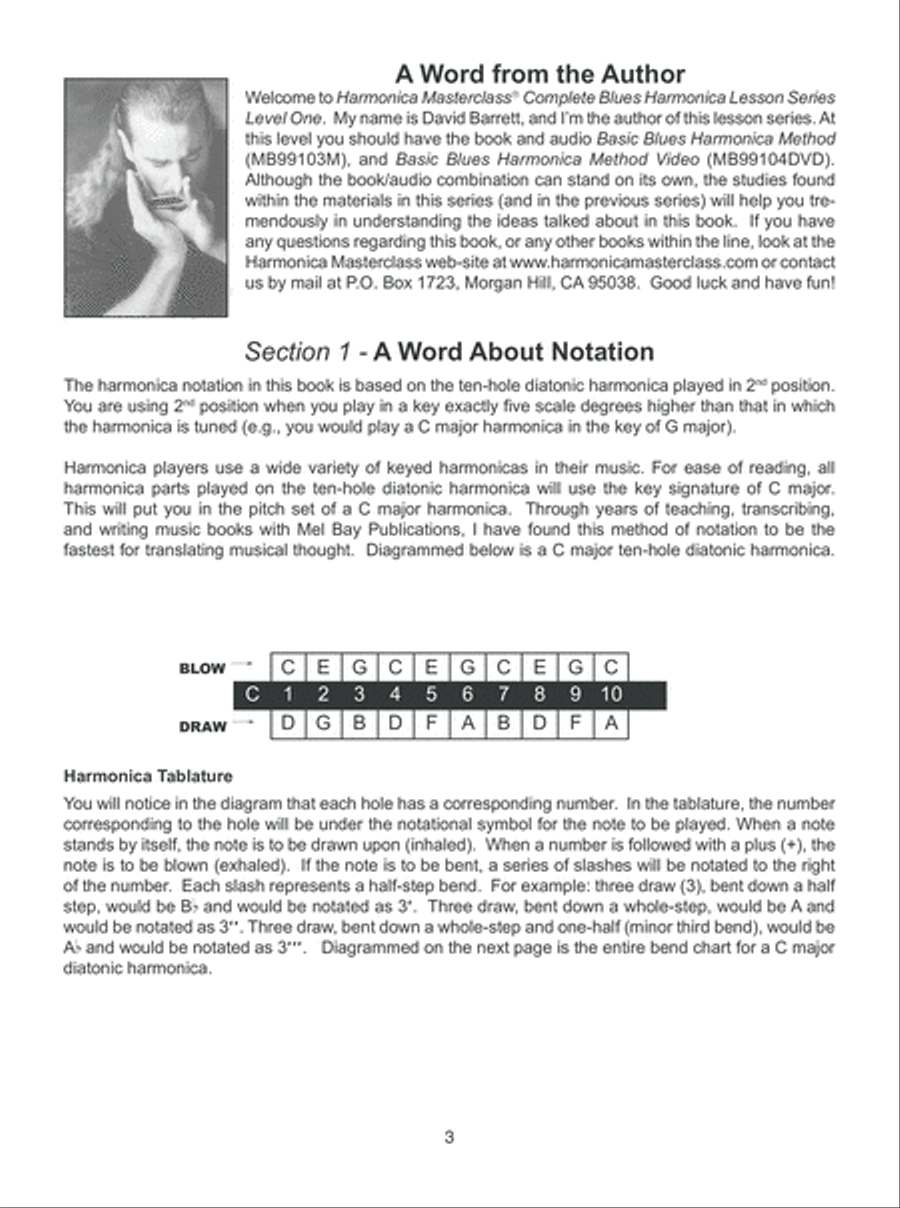 Blues Harmonica Jam Tracks & Soloing Concepts #1 Harmonica scores gallery preview page 4