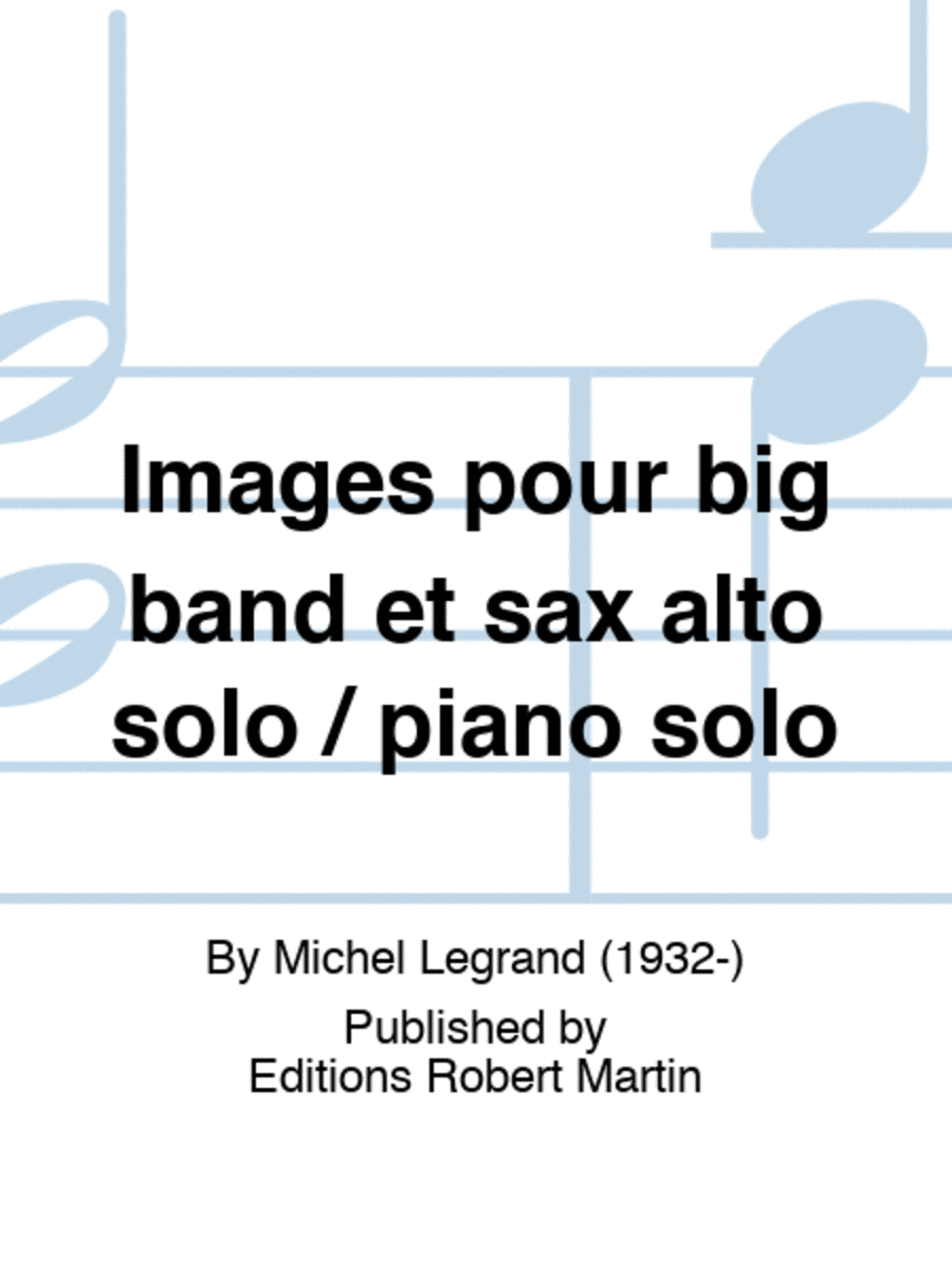 Images pour big band et sax alto solo / piano solo Jazz Ensemble scores gallery preview page 1