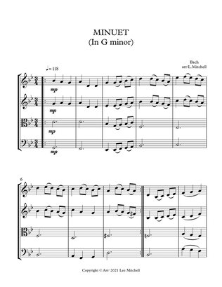 Book cover for MINUET IN G MINOR