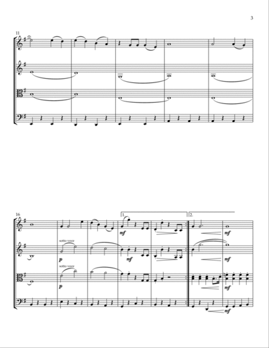 Sukiyaki String Quartet scores gallery preview page 5
