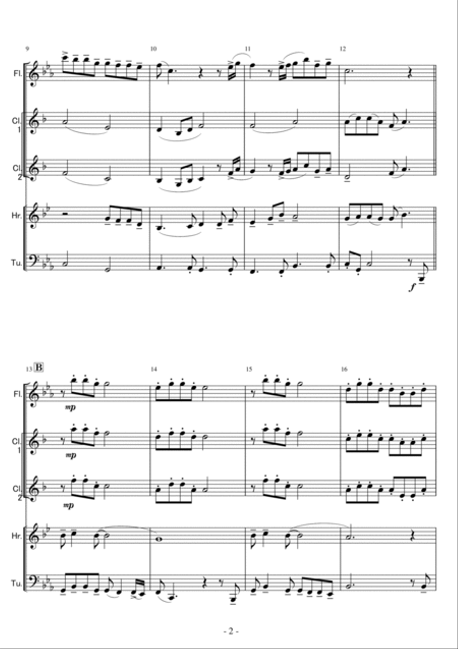 Colors Of The Wind Colors Of The Wind Woodwind Quintet scores gallery preview page 2