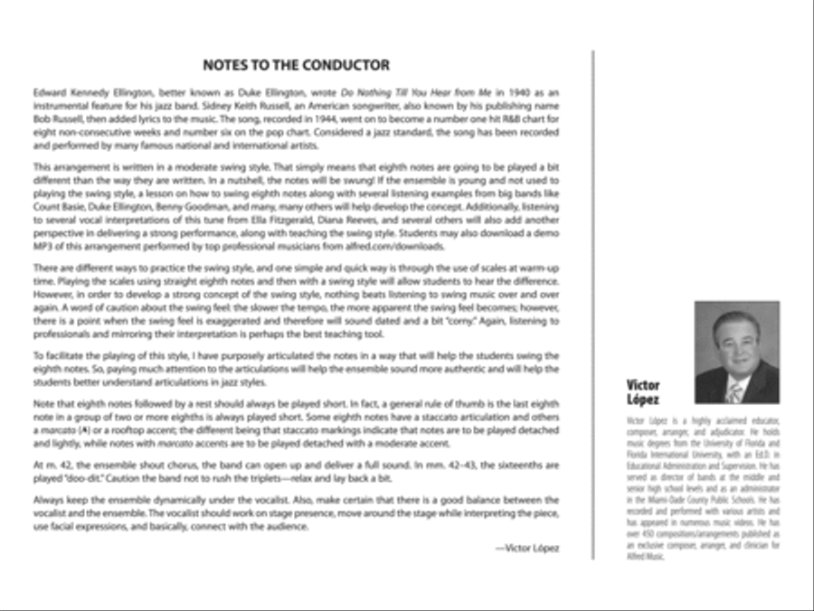 Do Nothing Till You Hear from Me: Score Jazz Ensemble scores gallery preview page 2