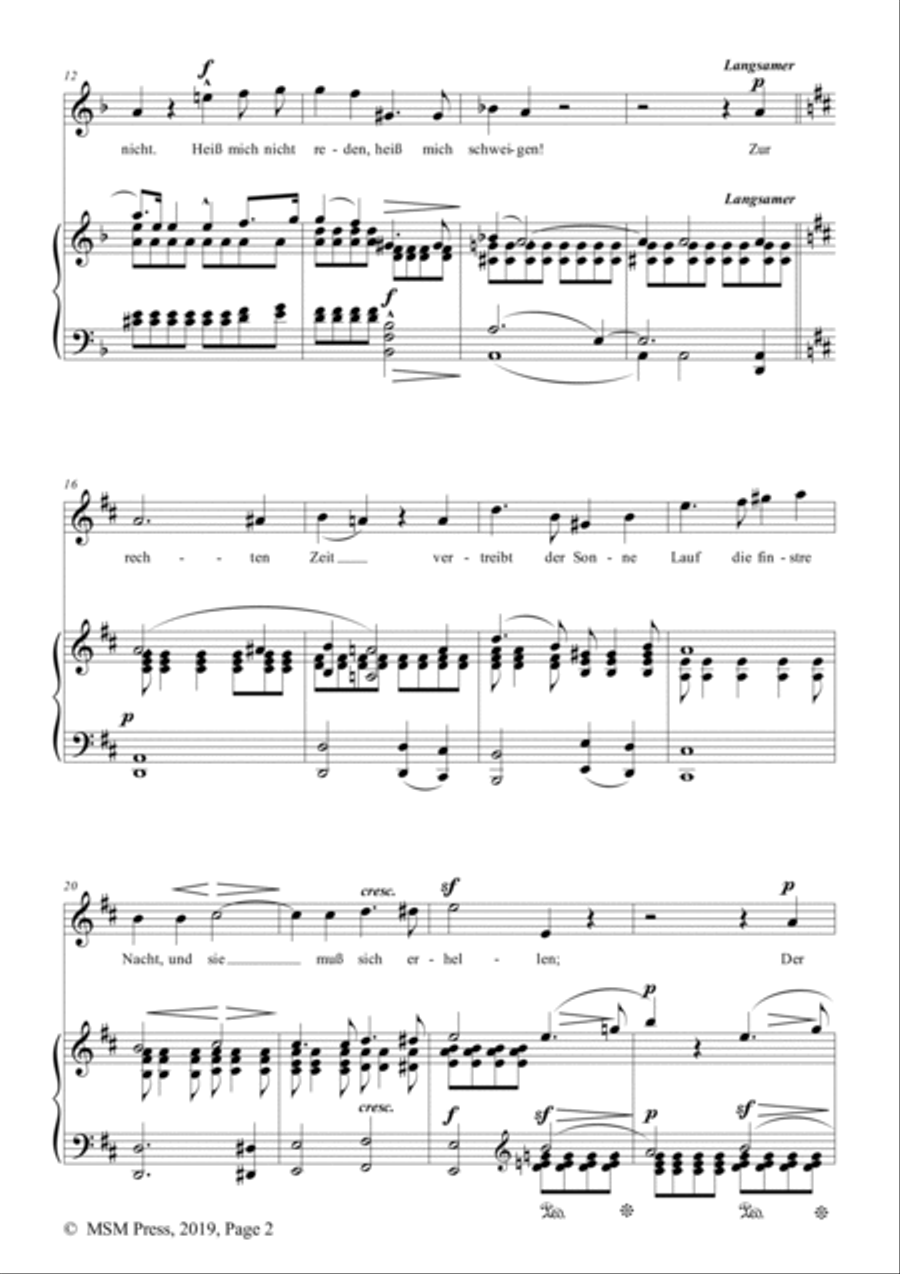 Schumann-Heiß mich nicht reden,heiß mich schweigen,Op.98a No.5 in d minor Voice scores gallery preview page 3
