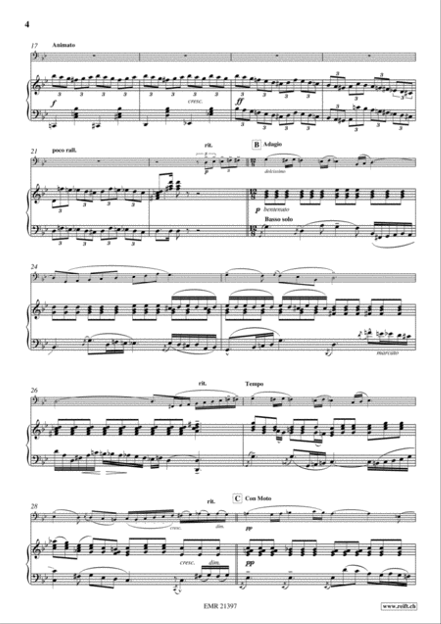 Concerto No. 5 Bass Recorder scores gallery preview page 4