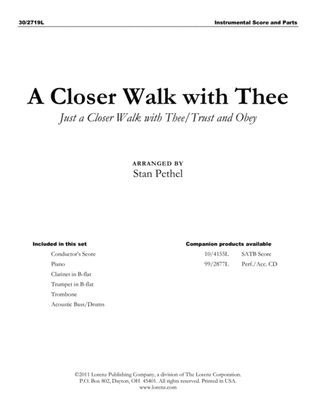 Book cover for A Closer Walk with Thee - Instrumental Score and Parts