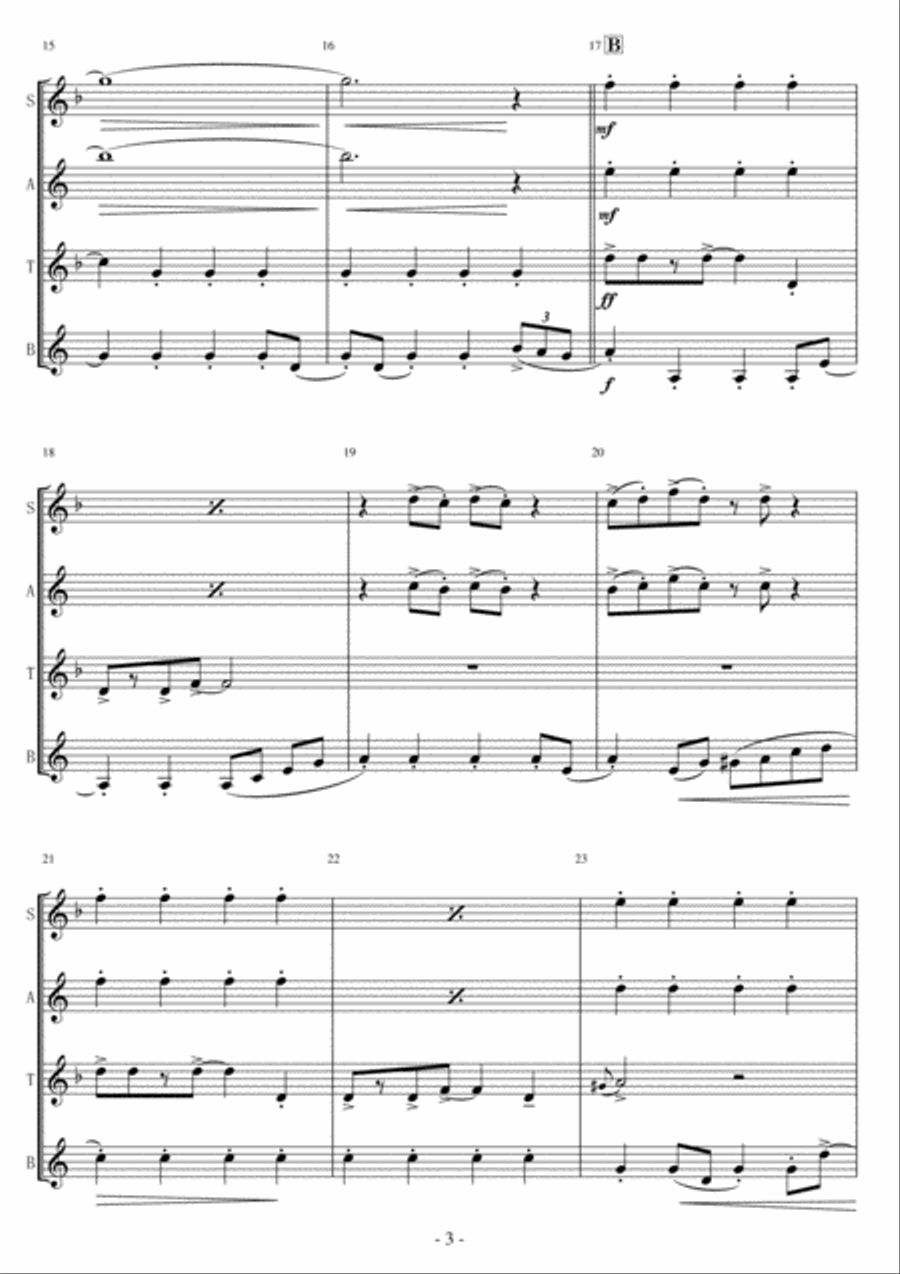 Detroit Rock City Woodwind Quartet scores gallery preview page 3