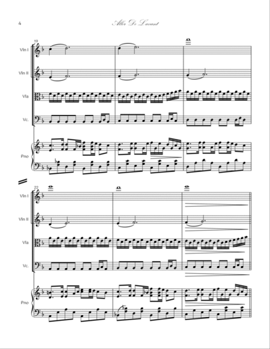 16. Aller De L'avant Piano Quintet Piano Quintet scores gallery preview page 4