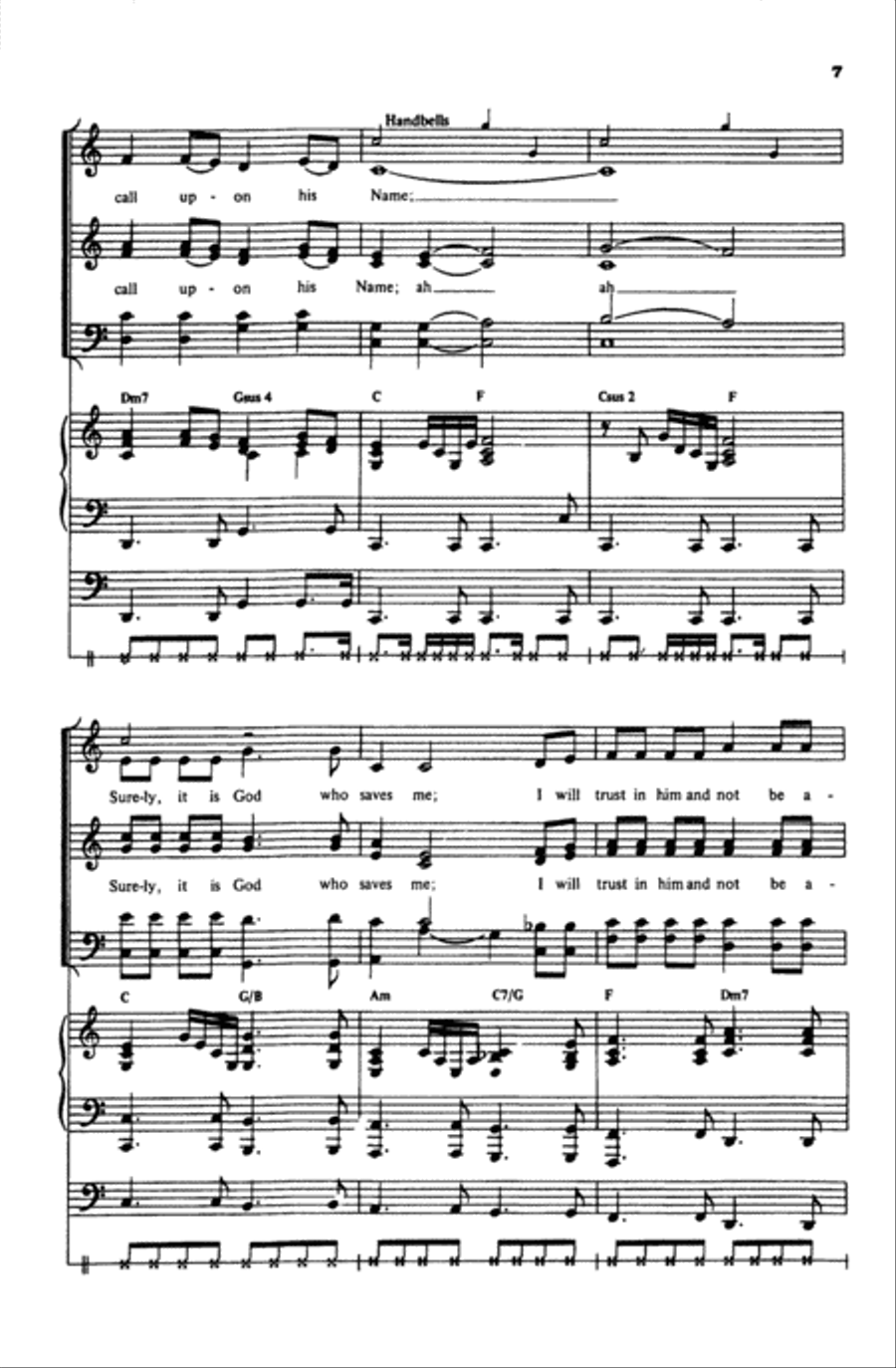 The First Song of Isaiah 4-Part scores gallery preview page 6