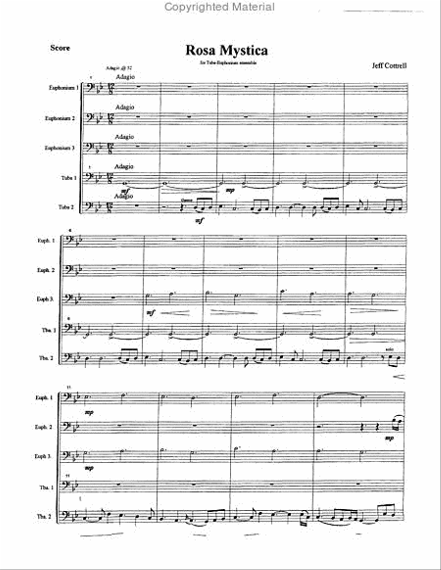 Rosa Mystica Large Ensemble scores gallery preview page 2