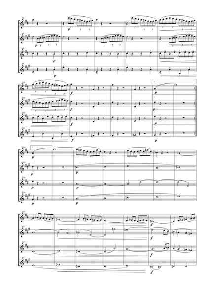 String Quartet Op. 18 No. 3 for Saxophone Quartet (SATB) image number null